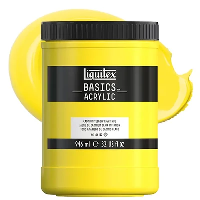 Liquitex Basics vopsea acrilică, 946 ml - 159, cadmium yellow light hue