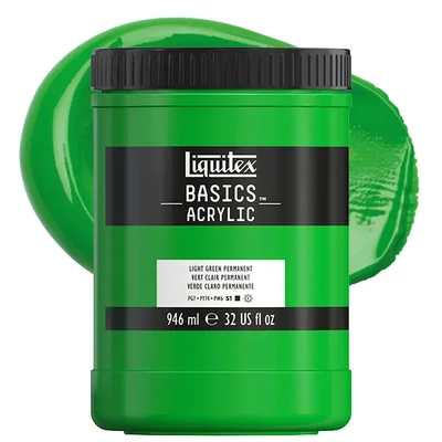 Liquitex Basics vopsea acrilică, 946 ml - 312, light green permanent