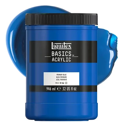 Liquitex Basics vopsea acrilică, 946 ml - 420, primary blue