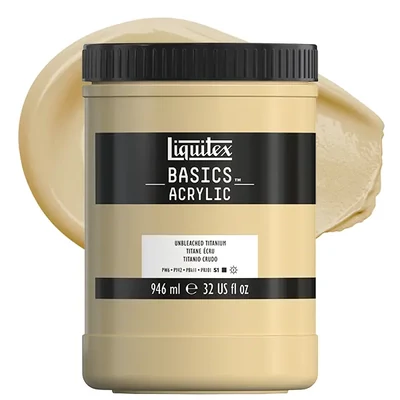 Liquitex Basics vopsea acrilică, 946 ml - 434, unbleached titanium