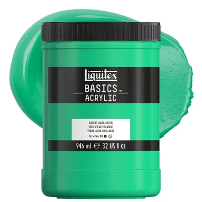 Liquitex Basics vopsea acrilică, 946 ml - 660, bright aqua green