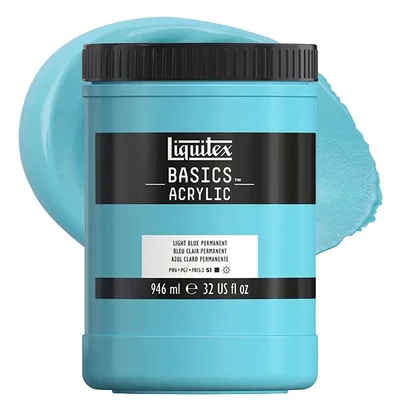 Liquitex Basics vopsea acrilică, 946 ml - 770, light blue permanent