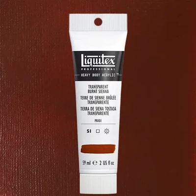 Liquitex Heavy Body vopsea acrilică, 59 ml - 129, transparent burnt sienna