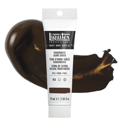 Liquitex Heavy Body vopsea acrilică, 59 ml - 130, transparent burnt umber