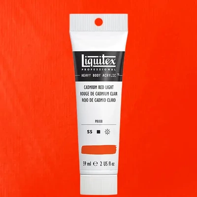 Liquitex Heavy Body vopsea acrilică, 59 ml - 152, cadmium red light