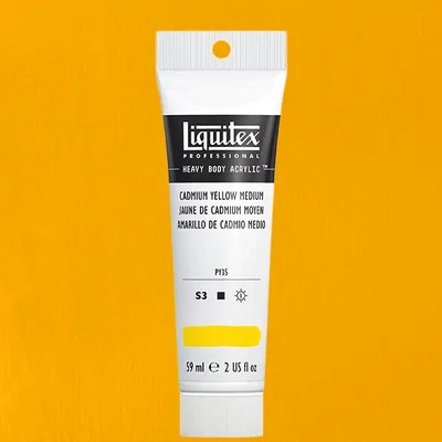 Liquitex Heavy Body vopsea acrilică, 59 ml - 161, cadmium yellow medium