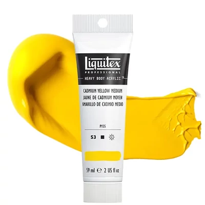 Liquitex Heavy Body vopsea acrilică, 59 ml - 161, cadmium yellow medium