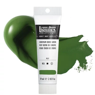 Liquitex Heavy Body vopsea acrilică, 59 ml - 166, chromium oxide green