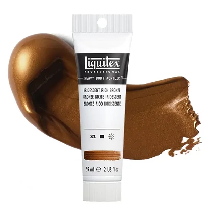 Liquitex Heavy Body vopsea acrilică, 59 ml - 229, iridescent rich bronze