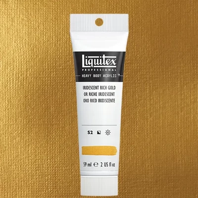 Liquitex Heavy Body vopsea acrilică, 59 ml - 235, iridescent rich gold