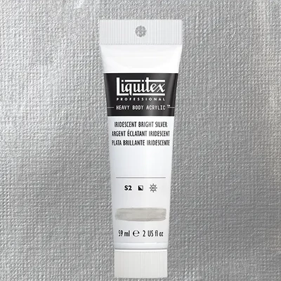 Liquitex Heavy Body vopsea acrilică, 59 ml - 236, iridescent bright silver