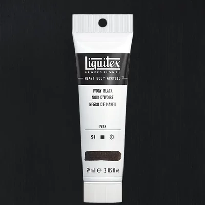 Liquitex Heavy Body vopsea acrilică, 59 ml - 244, ivory black