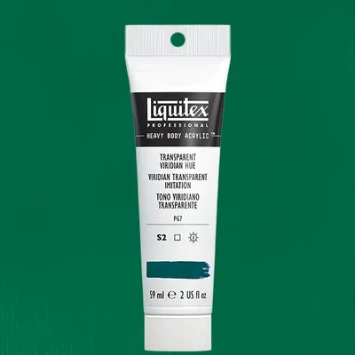 Liquitex Heavy Body vopsea acrilică, 59 ml - 327, transparent viridian hue