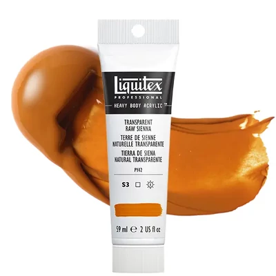 Liquitex Heavy Body vopsea acrilică, 59 ml - 332, transparent raw sienna