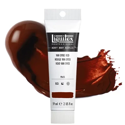 Liquitex Heavy Body vopsea acrilică, 59 ml - 392, van dyke red