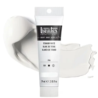 Liquitex Heavy Body vopsea acrilică, 59 ml - 432, titanium white