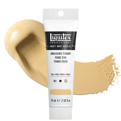 Liquitex Heavy Body vopsea acrilică, 59 ml - 434, unbleached titanium
