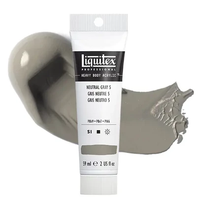 Liquitex Heavy Body vopsea acrilică, 59 ml - 599, neutral gray value 5/mixing gray