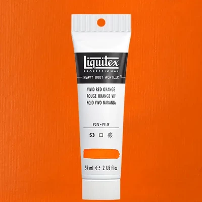 Liquitex Heavy Body vopsea acrilică, 59 ml - 620, vivid red orange