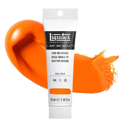 Liquitex Heavy Body vopsea acrilică, 59 ml - 620, vivid red orange