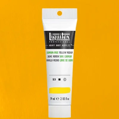 Liquitex Heavy Body vopsea acrilică, 59 ml - 890, cadmium-free yellow medium