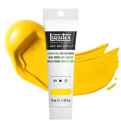 Liquitex Heavy Body vopsea acrilică, 59 ml - 890, cadmium-free yellow medium