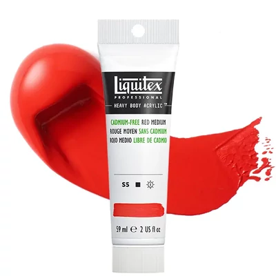 Liquitex Heavy Body vopsea acrilică, 59 ml - 894, cadmium-free red medium