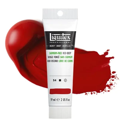 Liquitex Heavy Body vopsea acrilică, 59 ml - 895, cadmium-free red deep