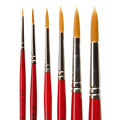 M7500R Munkácsy Pensulă sintetică rotundă - diverse mărimi