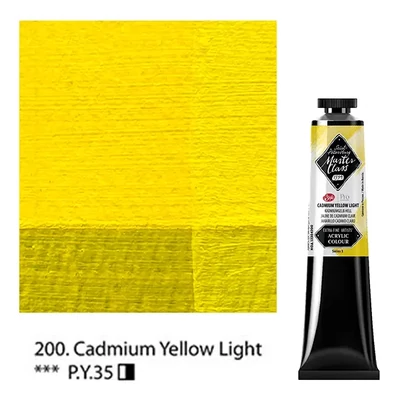 Vopsea acrilică Saint-Petersburg Master Class, 46 ml - 200, cadmium yellow light
