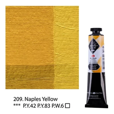 Vopsea acrilică Saint-Petersburg Master Class, 46 ml - 209, naples yellow
