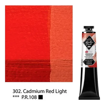 Vopsea acrilică Saint-Petersburg Master Class, 46 ml - 302, cadmium red light