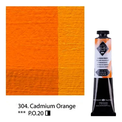 Vopsea acrilică Saint-Petersburg Master Class, 46 ml - 304, cadmium orange