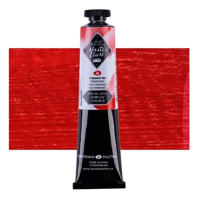 Vopsea acrilică Saint-Petersburg Master Class, 46 ml - 350, permanent red