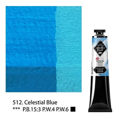 Vopsea acrilică Saint-Petersburg Master Class, 46 ml - 512, celestial blue
