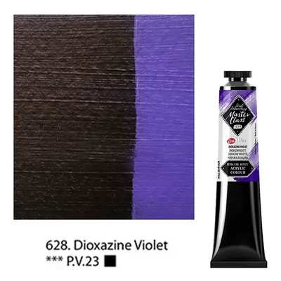 Vopsea acrilică Saint-Petersburg Master Class, 46 ml - 628, dioxazine violet