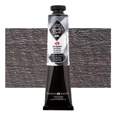 Vopsea acrilică Saint-Petersburg Master Class, 46 ml - 822, gray graphite