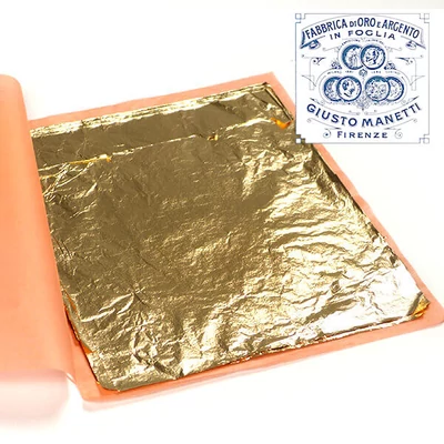 Folie fum Manetti, 16x16 cm, 100 coli - C2.5, auriu