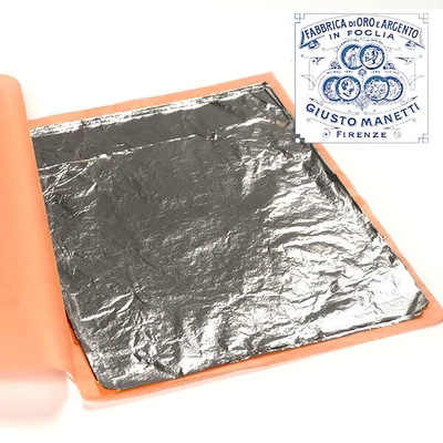 Folie fum Manetti, 16x16 cm, 100 coli - argintiu