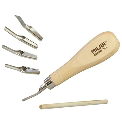 Set cuțite de linogravare Milan, 6 buc