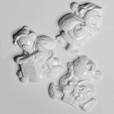 Matriță   plastic HobbyArtist - ursuleti de Craciun, 3 buc