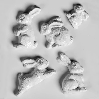 Matriță   plastic HobbyArtist - Paste VIII. iepurași, 5 buc