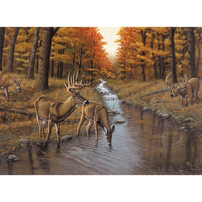 Set de colorat după numere, culori acrilice+pensulă, 29x39 cm - Symond's stream