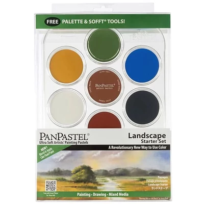 PanPastel set pastel uscat în recipiente, 7 buc + accesorii - Landscape