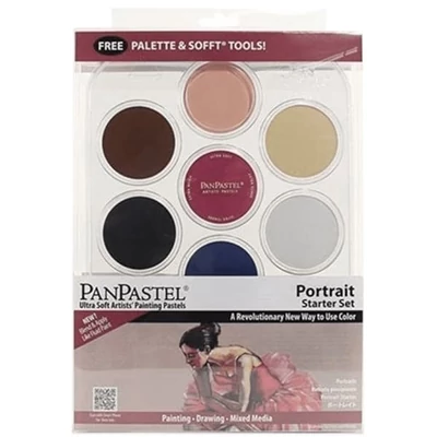 PanPastel set pastel uscat în recipiente, 7 buc + accesorii - Portrait