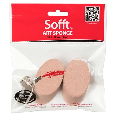 PanPastel Sofft  burete - 2 buc, oval, tăiat oblic