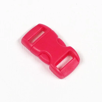 Cataramă din plastic curbat Paracord, Duraflex, 10 mm - roz