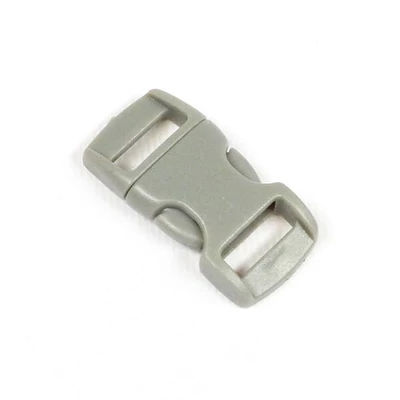 Cataramă din plastic curbat Paracord, Duraflex, 10 mm - gri