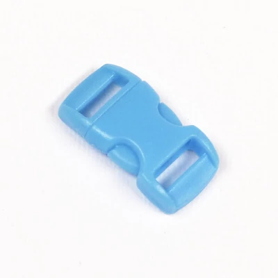 Cataramă din plastic curbat Paracord, Duraflex, 10 mm - albastru deschis