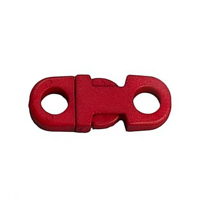 Cataramă din plastic pentru microcord, colier - rosu